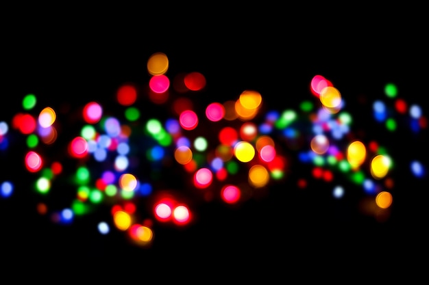 Free photo abstract bokeh background on night