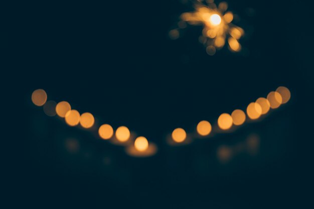 Abstract bokeh background at night