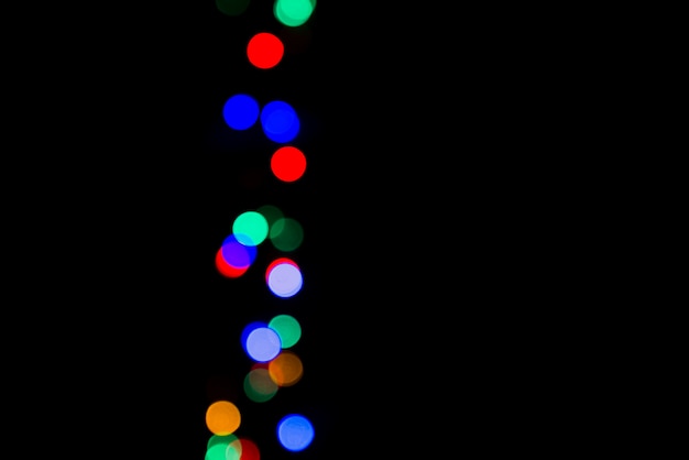 Бесплатное фото Абстрактный фон боке с яркими огнями