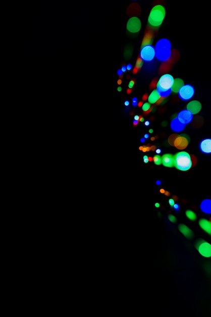 Free photo abstract bokeh background with colorful lights