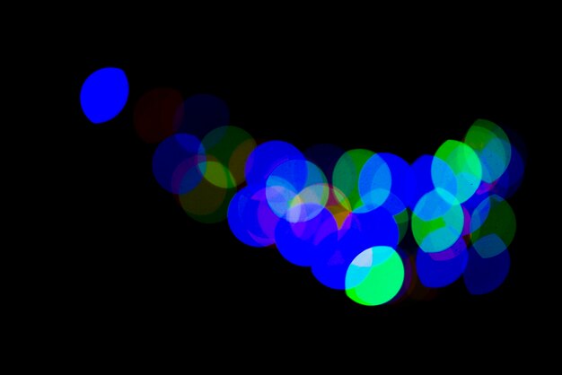 Abstract bokeh background with colorful lights