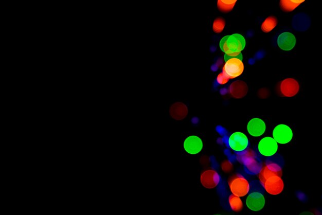 Abstract bokeh background with colorful lights