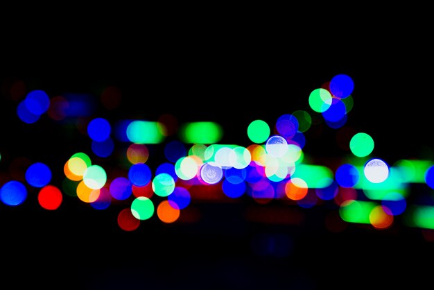 Abstract bokeh background with colorful lights