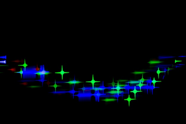 Abstract bokeh background with star shaped lights