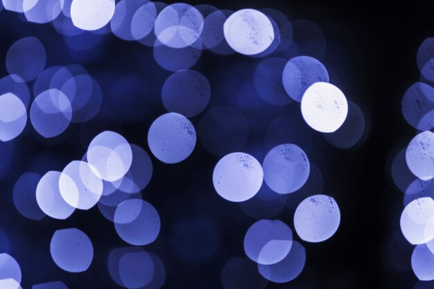 Abstract bokeh blurred blue light backdrop