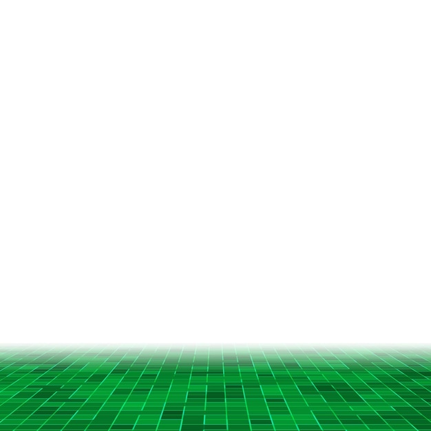 Abstract bright green square pixel tile mosaic wall background and texture.