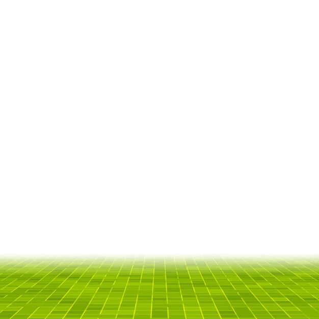 Abstract bright green square pixel tile mosaic wall background and texture.