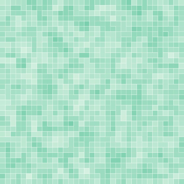 Foto gratuita fondo e struttura della parete del mosaico delle mattonelle del pixel quadrato verde intenso astratto.