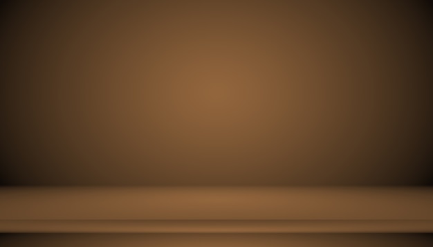 Abstract brown gradient well used as background for product display.