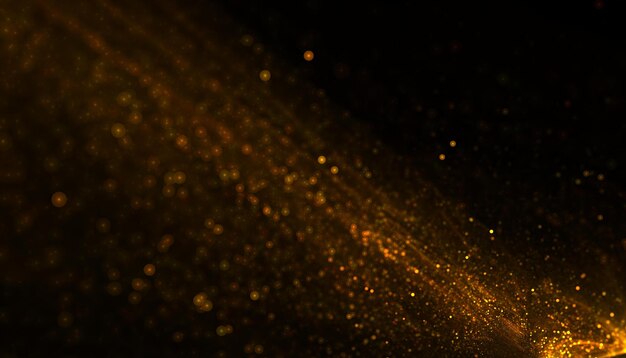abstract bursting golden particles glitter background illustration