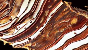無料写真 ai によって生成されたグルメ クラフトでメッキされた抽象的なチョコレート デザート