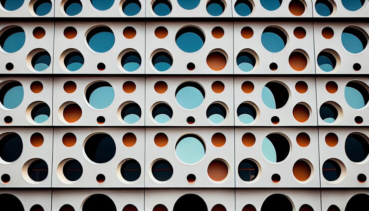 Free Photo abstract circle backdrop design geometric shape wallpaper modern generative ai