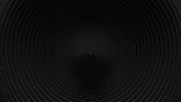 Free photo abstract circular blinds oscillation background. . 3d rings wavy surface. geometric elements displacement.