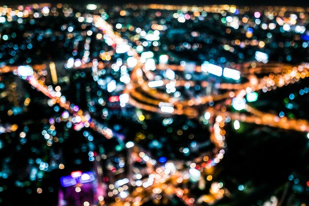 Abstract city bokeh light