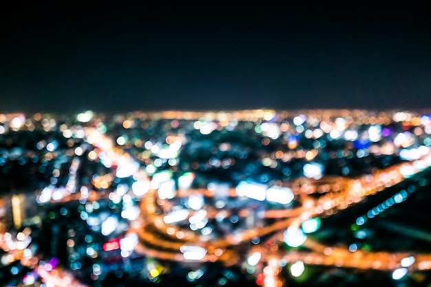 Abstract city bokeh light