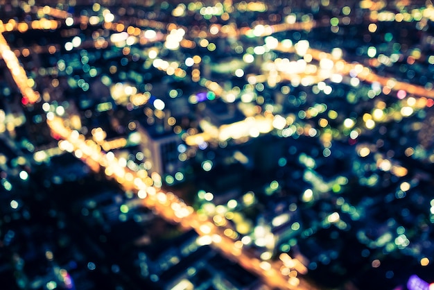 Abstract city bokeh light