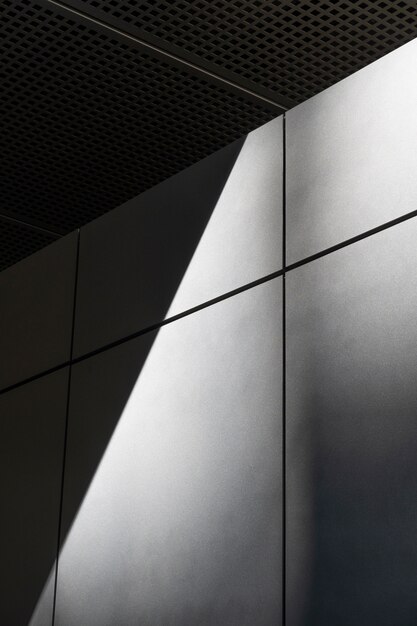 abstract city building shadows