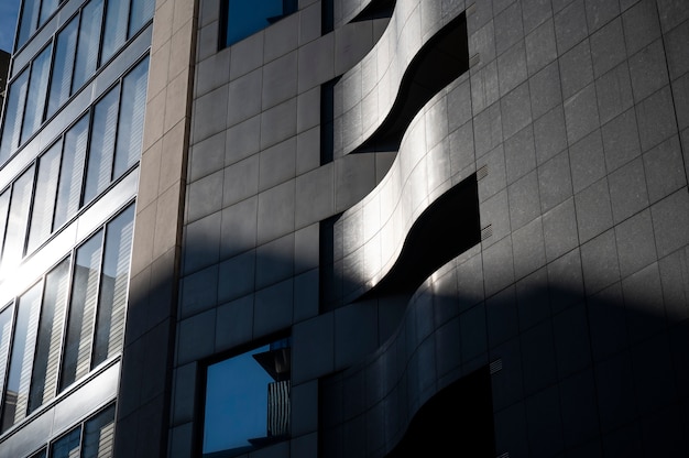 Free photo abstract city building shadows