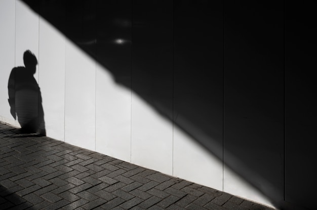 Free photo abstract city building shadows