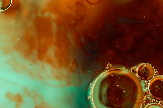 Abstract coffee background with bubbles