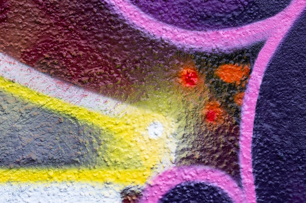 Foto gratuita sfondo di graffiti murale colorato astratto