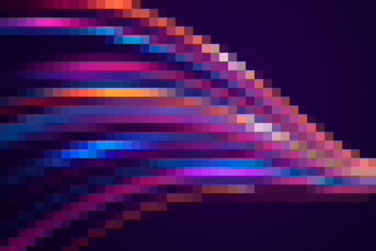 मुफ़्त फोटो abstract and colorful pixel background
