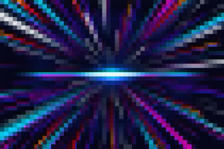 मुफ़्त फोटो abstract and colorful pixel background