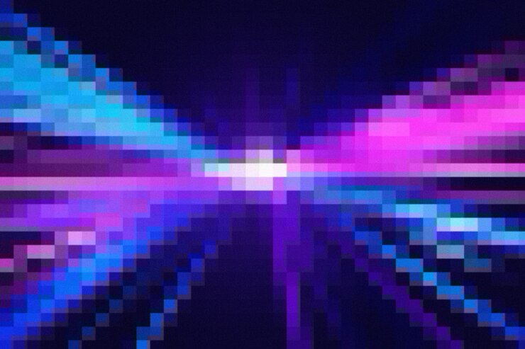 मुफ़्त फोटो abstract and colorful pixel background
