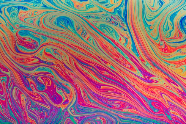 Абстрактный красочный мыльный пузырь