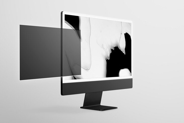 Free Photo abstract computer screen with marble screensaver