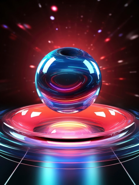 Free photo abstract creative 3d sphere