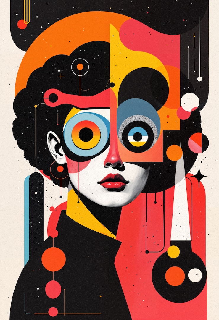 Free Photo abstract dadaism concept