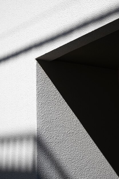 Abstract daytime shadows from outdoors