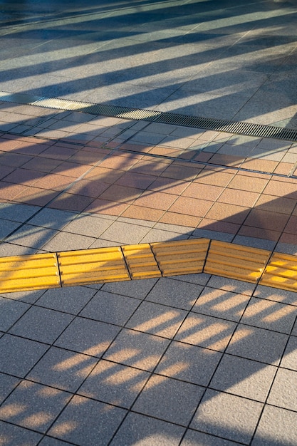 Abstract daytime shadows from outdoors