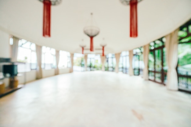 Free photo abstract and defocused hotel lobby interior