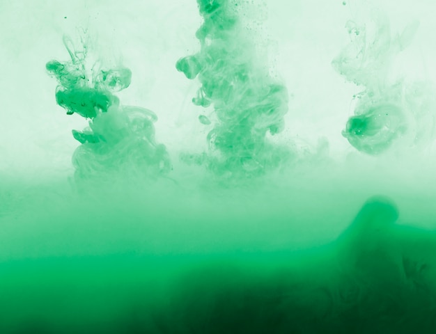 Abstract dense green cloud of haze in greenness