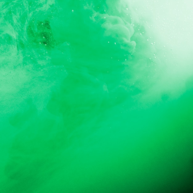 Abstract dense green waving fog