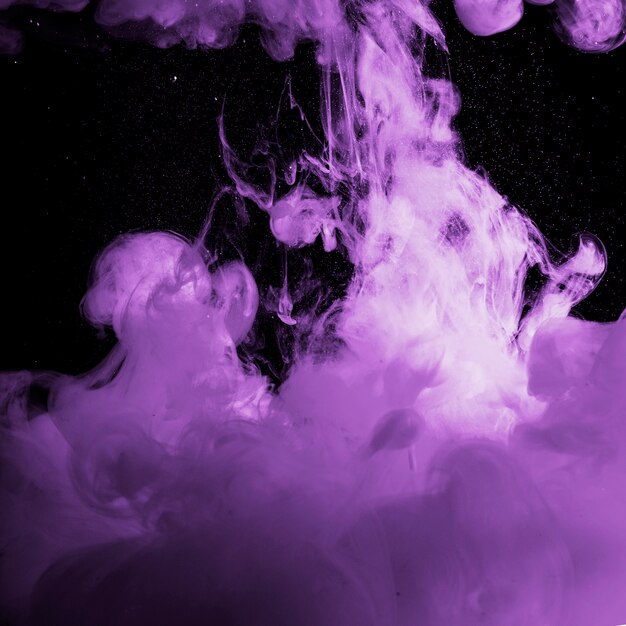 Abstract dense purple fog in darkness