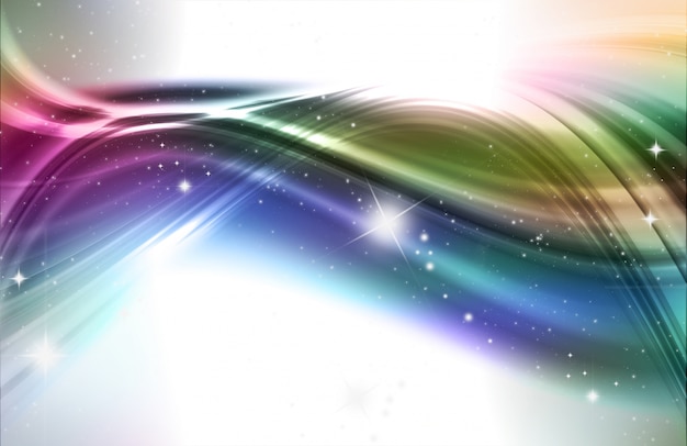 Free photo abstract design background in rainbow colours and stars