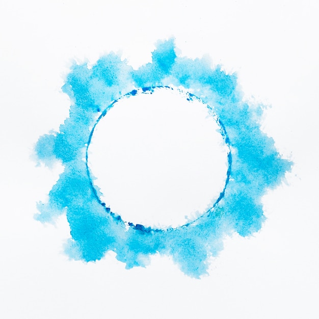 抽象的なデザインの青い円