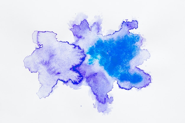 抽象的なデザインの青と紫の汚れ
