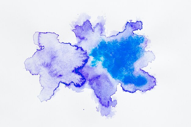 Abstract design blue and purple stains