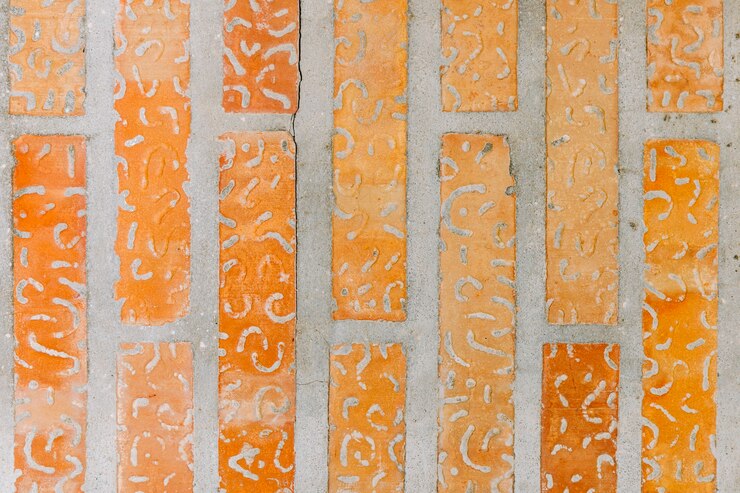 Free Photo abstract design on brick wall backdrop