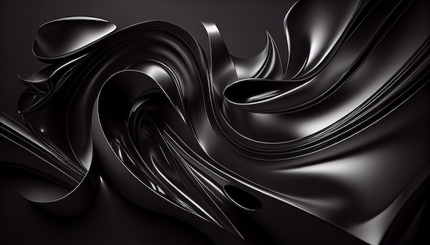 Free photo abstract design wave pattern creates futuristic elegance generated by ai