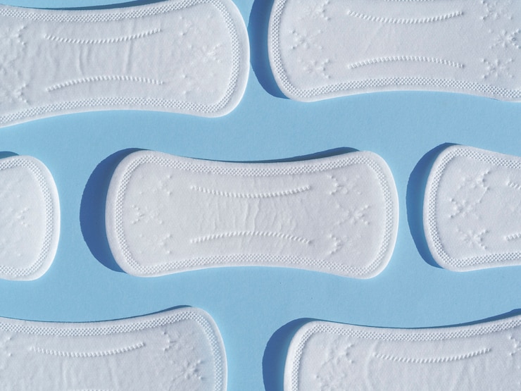 Free Photo abstract design with clean pads top view on blue background