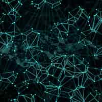 Free photo abstract digital background with connecting dots and lines