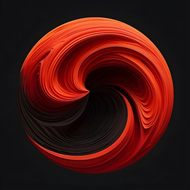 Free photo abstract dynamic render swirls