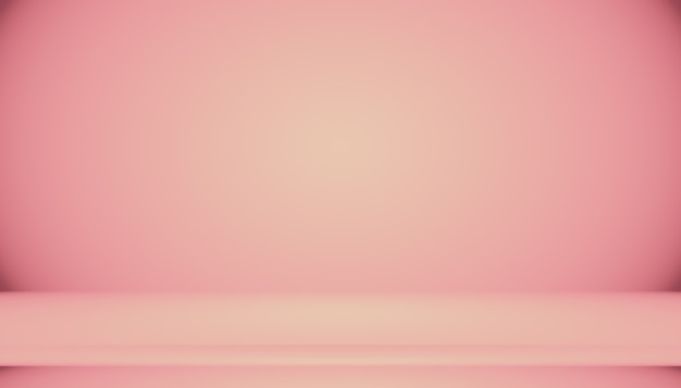 무료 사진 추상적으로 비어 있는 부드러운 밝은 분홍색 스튜디오 룸 배경, 제품 디스플레이, 배너, 템플릿을 위한 몽타주로 사용합니다.