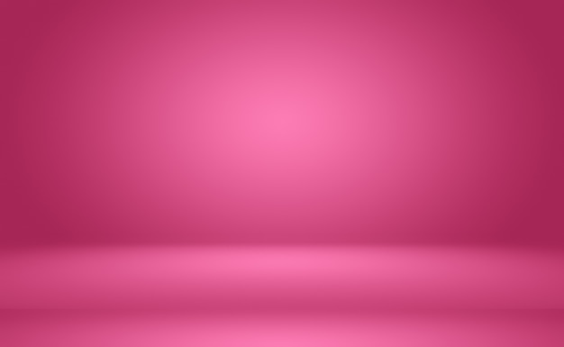 Foto gratuita fondo astratto vuoto liscio rosa chiaro della stanza dello studio, uso come montaggio per l'esposizione del prodotto, striscione, modello.