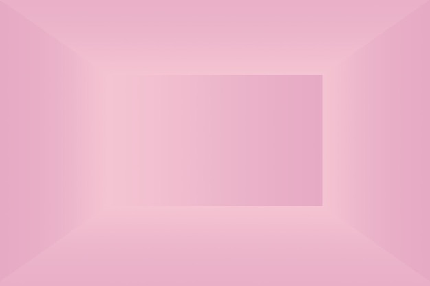 Абстрактный пустой гладкий светло-розовый фон комнаты студии, использование в качестве монтажа для отображения продукта, баннера, шаблона.